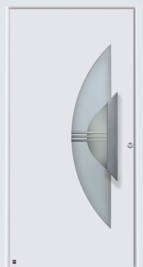 hormann house security door with crescented glass